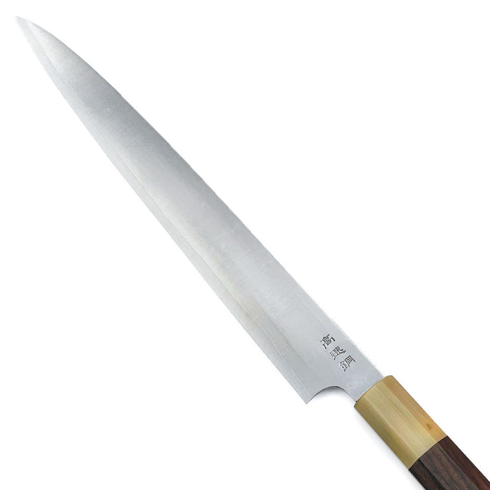 Sukenari HAP40 High Speed Steel Sujihiki 240mm Rosewood Handle Back