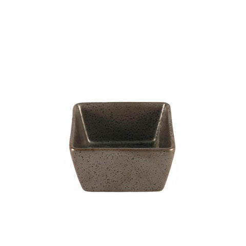 Metallic Gray Black Speckled Square Sauce Dish 3