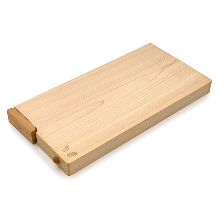 Hinoki (Japanese Cypress) Cutting Board w/Stand 14.2" x 7.1" x 1.2" H