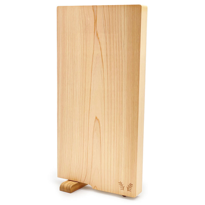 Hinoki (Japanese Cypress) Cutting Board w/Stand 14.2" x 7.1" x 1.2" ht