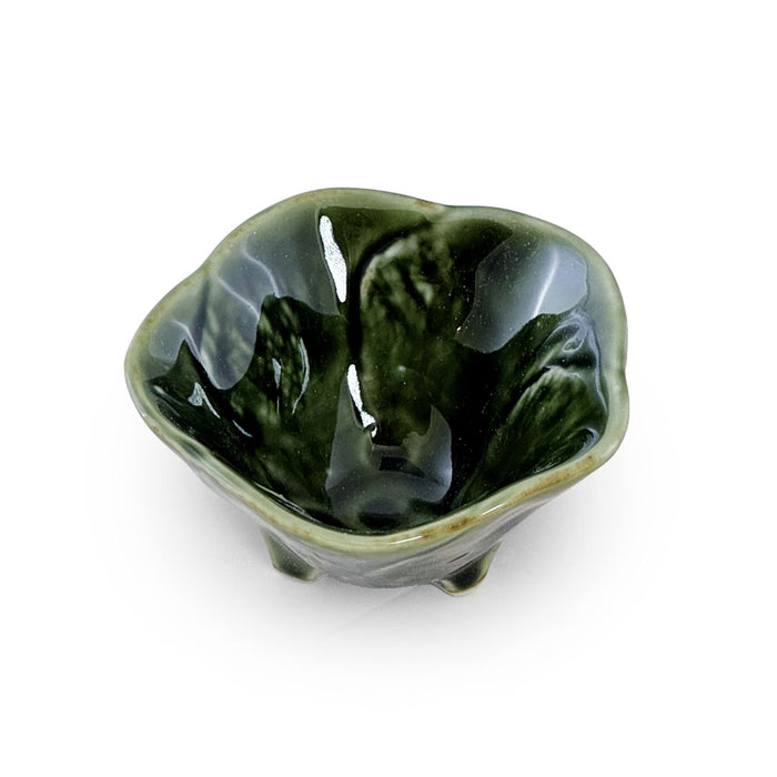 Oribe Green Hana Kobachi Bowl with 3 Legs 2.7 fl oz / 3.2" dia
