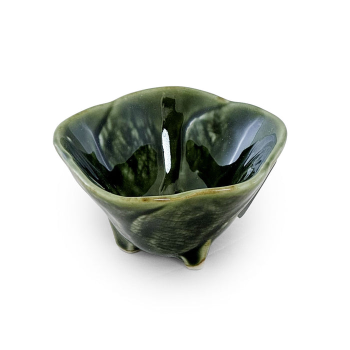 Oribe Green Hana Kobachi Bowl with 3 Legs 2.7 fl oz / 3.2" dia