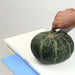 Cutting pumpkin using Hasegawa Non Slip Mat Blue Waterproof