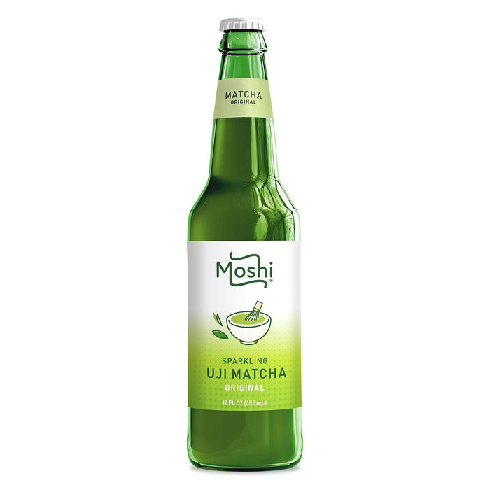 Moshi Sparkling Uji Matcha Drink Original 12 fl oz (355ml) x 12 bottles
