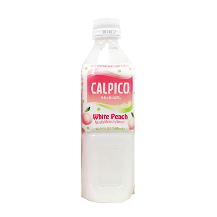 Calpico Water Peach Flavor 16.9 fl oz (500ml) x 24 bottles