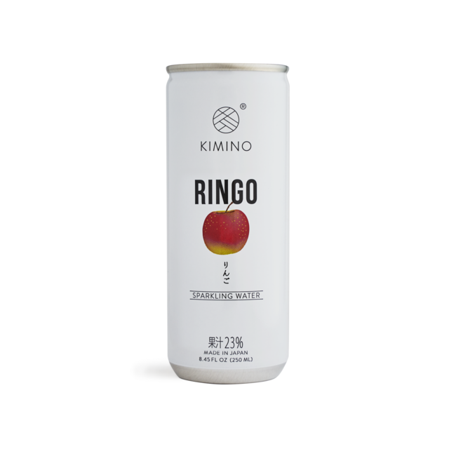 Kimino No Sugar Ringo Fuji Apple Sparkling Water 8.45 fl oz (250ml) x 30 cans
