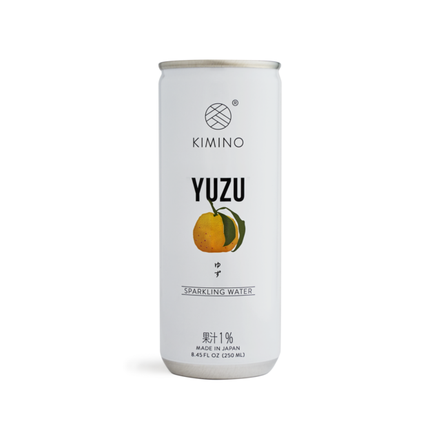 Kimino No Sugar Yuzu Citrus Sparkling Water 8.45 fl oz (250ml) x 30 cans