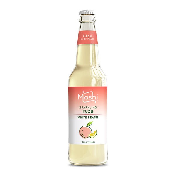 Moshi Sparkling Yuzu & White Peach Drink 12 fl oz (355ml) x 12 bottles