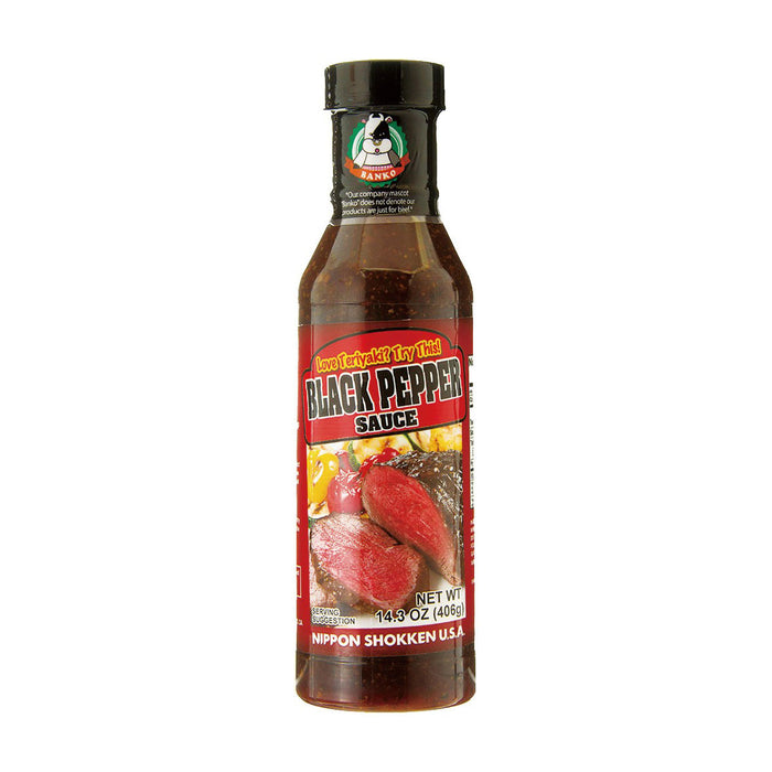 Nippon Shokken No-MSG Black Pepper Sauce 14.3 oz