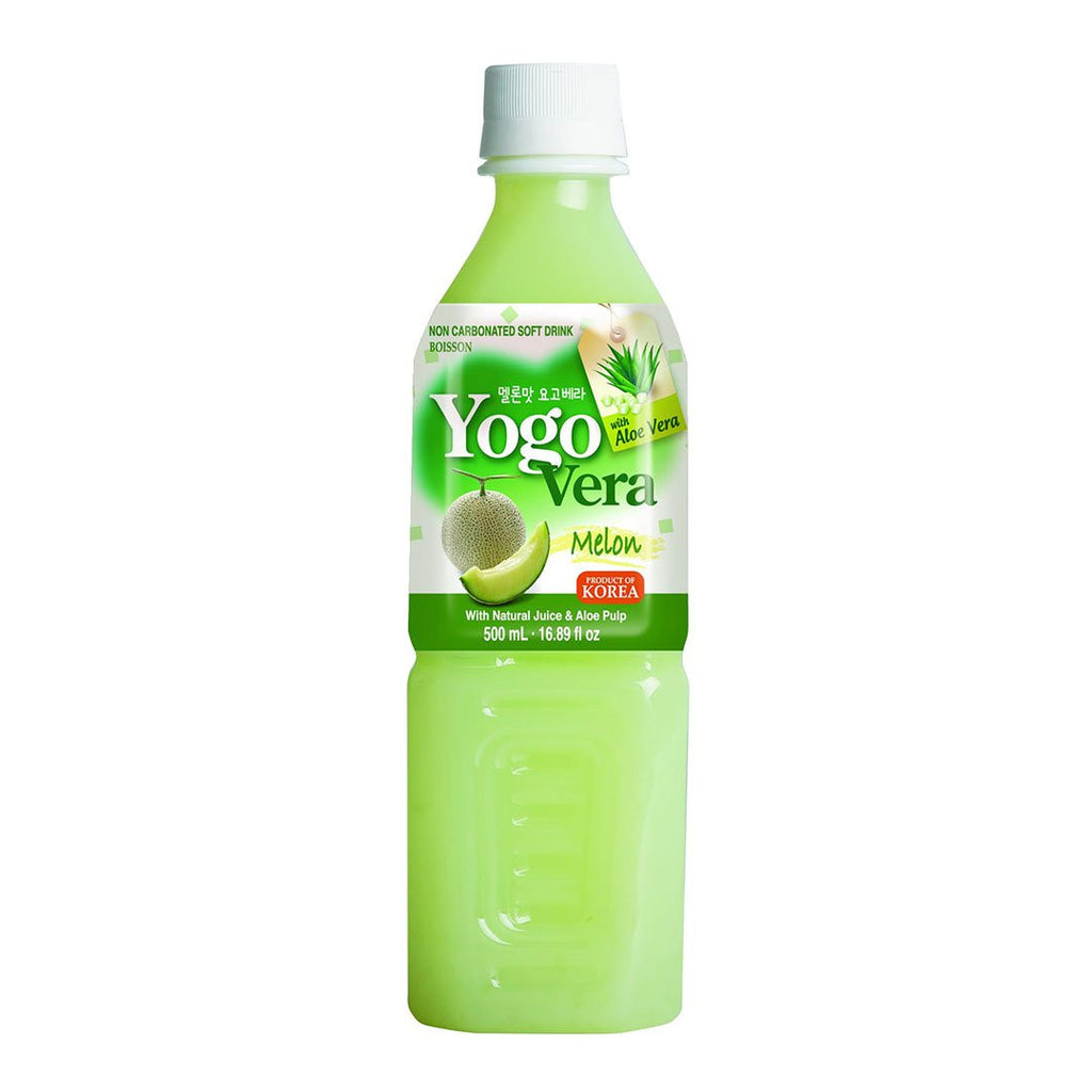 Wang Yogo Vera Melon Non-Carbonated Drink With Aloe Vera 16.9 fl oz (500ml)  x 20 bottles
