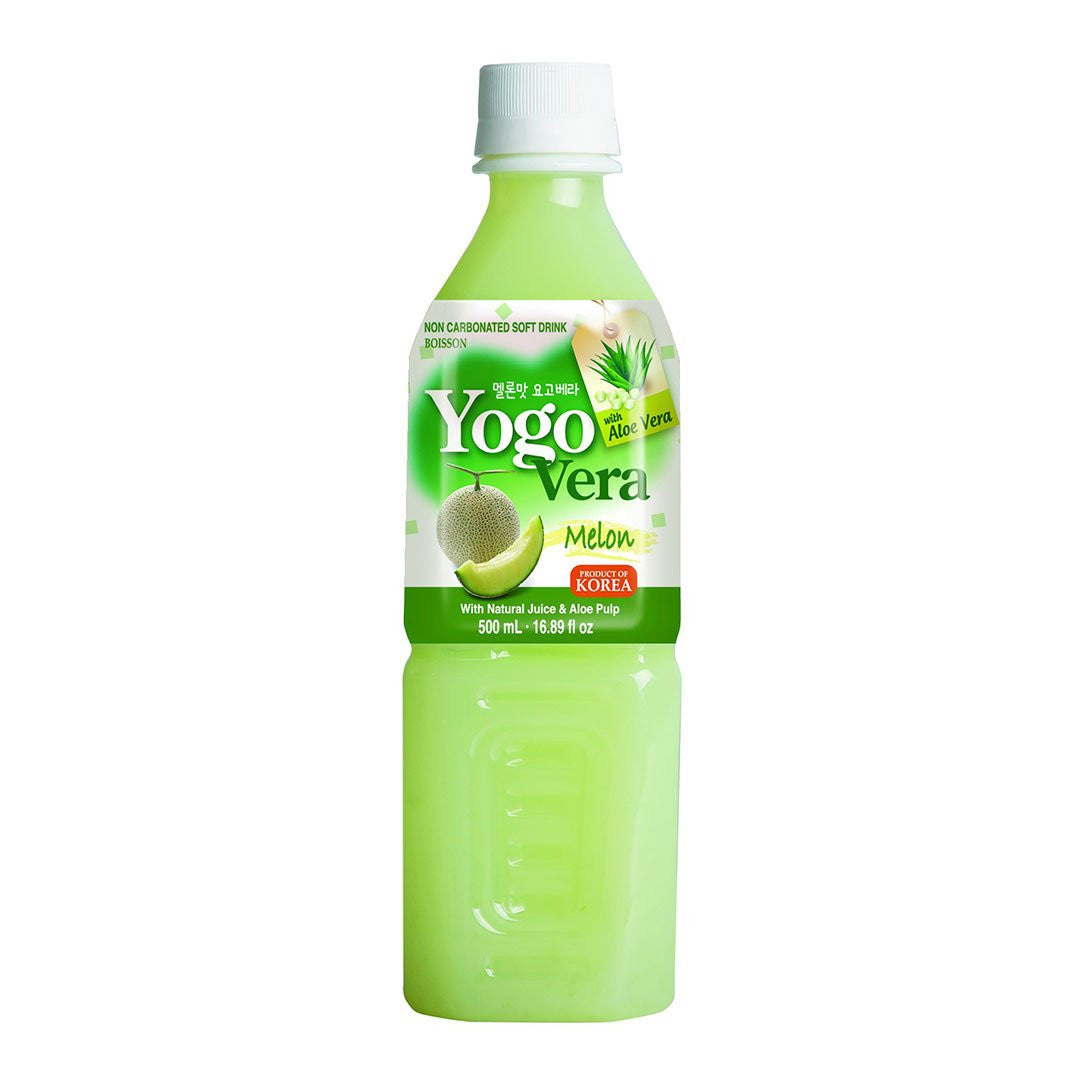 Wang Yogo Vera Melon Non-Carbonated Drink With Aloe Vera 16.9 fl oz (500ml)  x 20 bottles