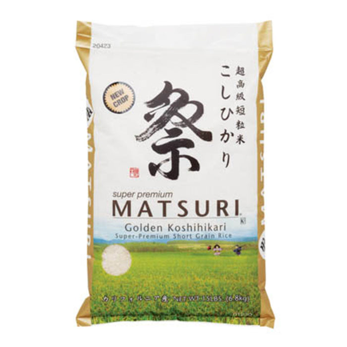 Matsuri Koshihikari Short Grain White Rice 6.8kg (15 lbs)
