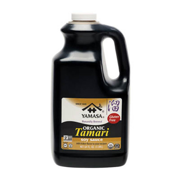 Yamasa Organic, Non-GMO, Gluten Free, Tamari Soy Sauce 64 fl oz / 1890ml