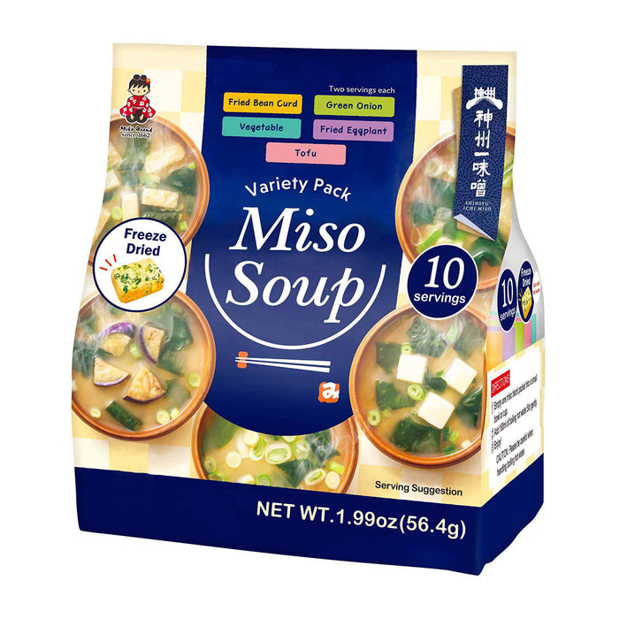 Miko Brand Shinshuichi Freeze-Dried Instant Miso Soup 5 Flavors 10 Servings