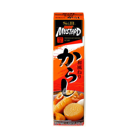 S&B Prepared Hot Mustard Paste Karashi in Tube 1.52 oz / 43g