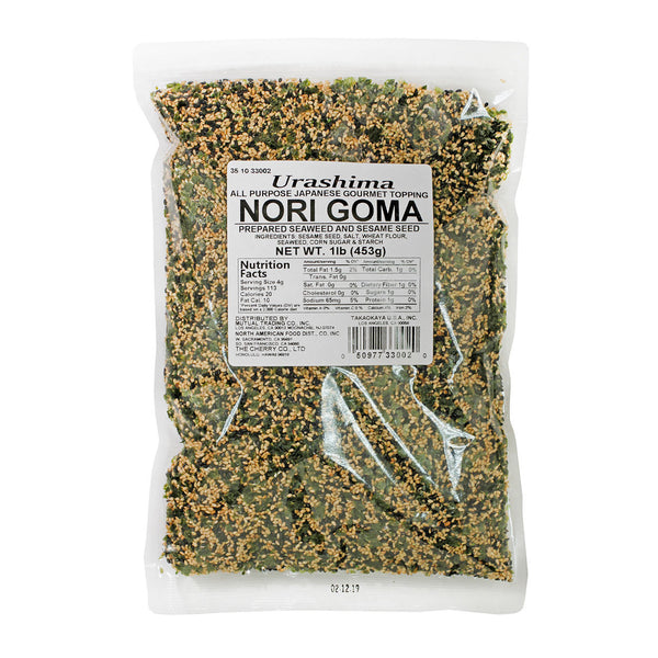 Urashima Furikake Roasted Sesame and Seaweed (Nori Goma) 1lb