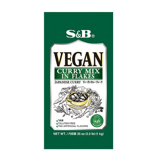 S&B Vegan Curry Sauce Mix Flake 2.2 lbs / 1 kg