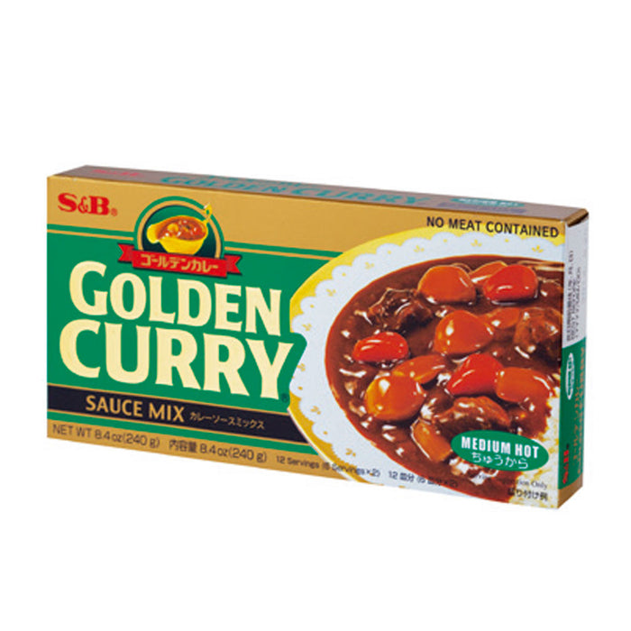 S&B Golden Curry Sauce Mix Medium-Hot  7.76 oz / 220g