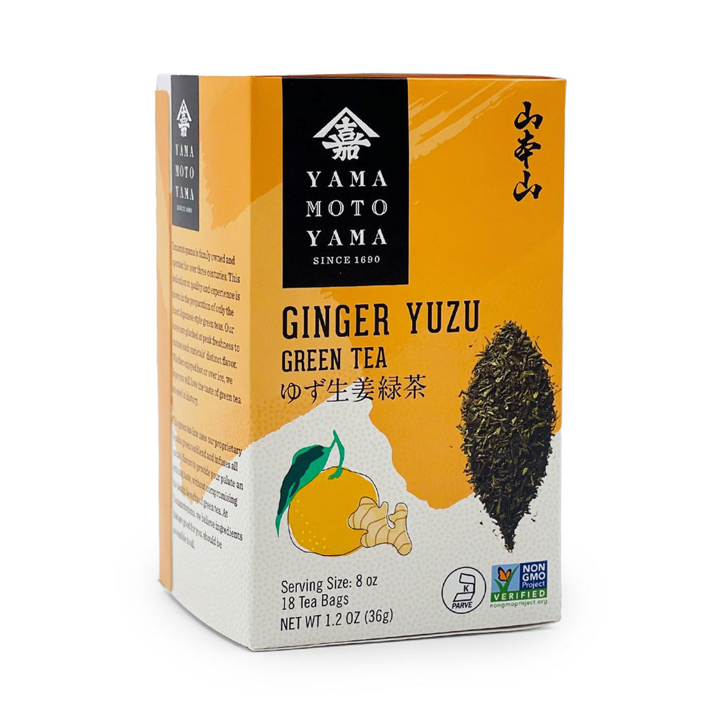 Yamamotoyama Green Tea Ginger Yuzu 18 Tea Bags — MTC Kitchen
