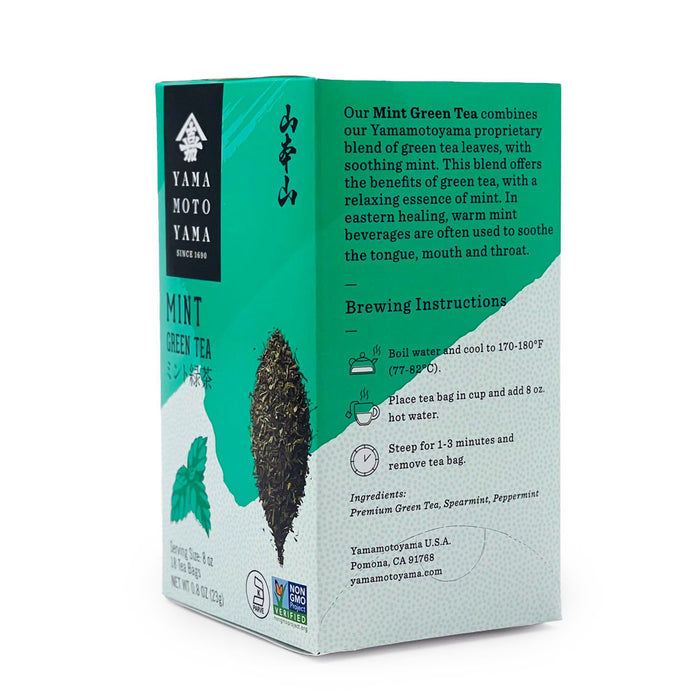 Yamamotoyama Green Tea Mint 18 Tea Bags