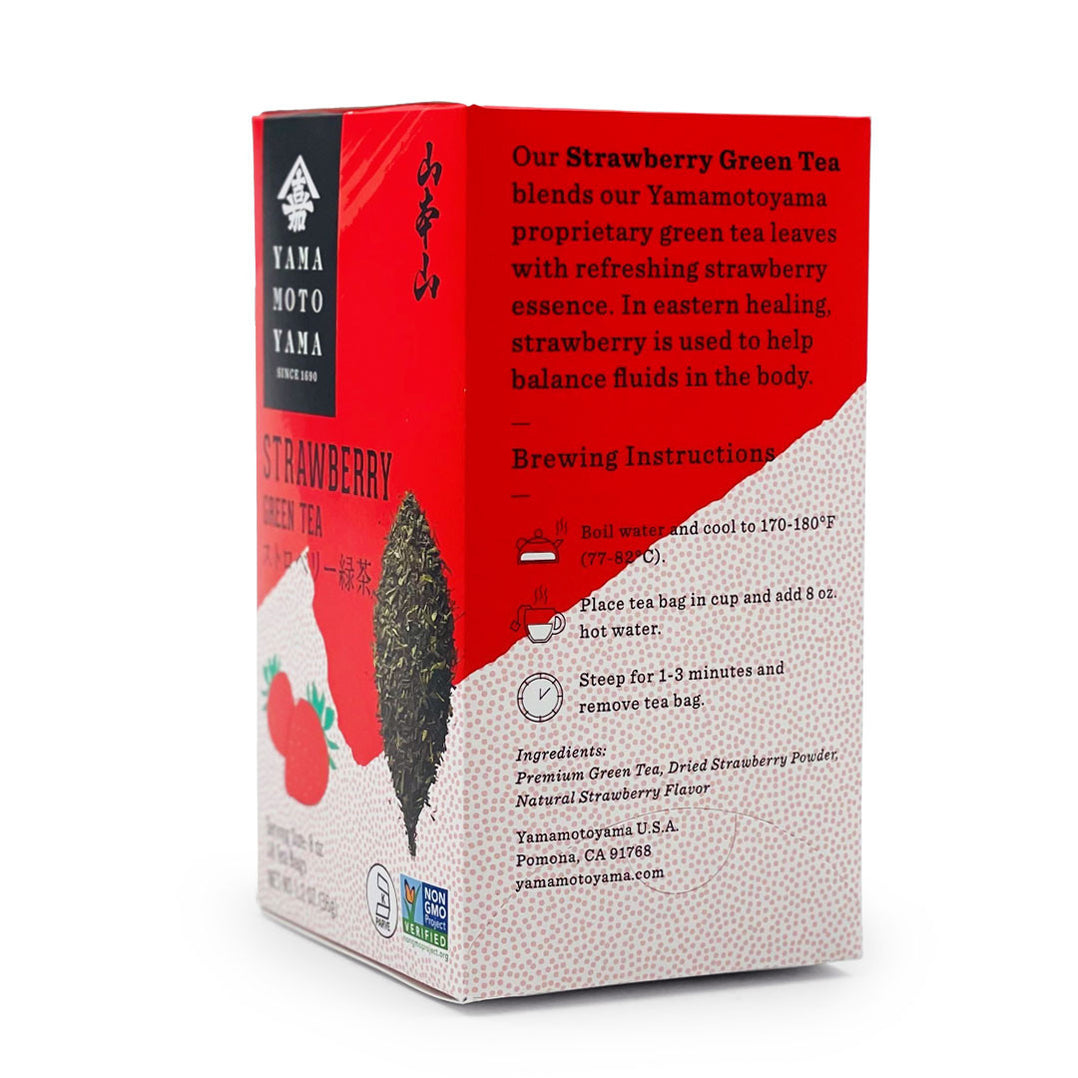 Yamamotoyama Green Tea Strawberry 18 Tea Bags — MTC Kitchen