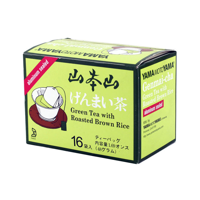 Yamamotoyama Genmai Green Tea with Roasted Brown Rice 16 Tea Bags