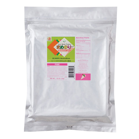 Gluten-Free Mamenorisan Soybean Paper Pink 20 Sheets
