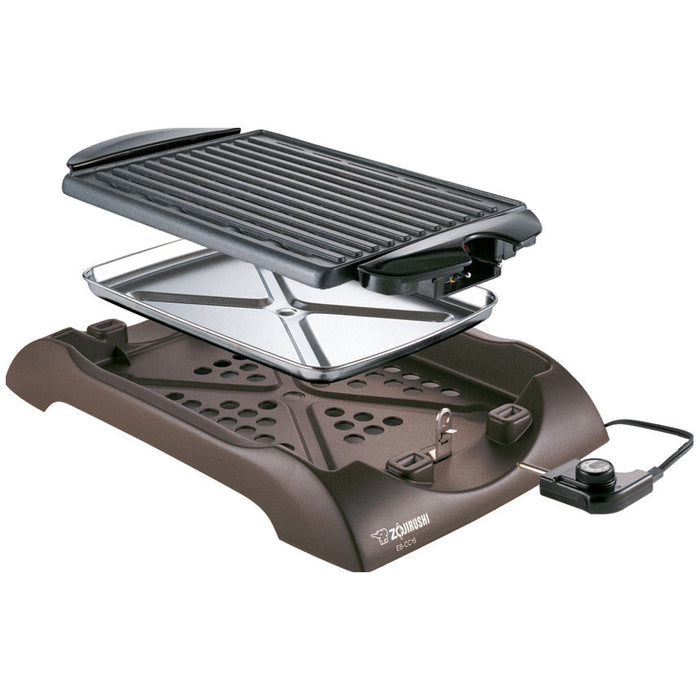 Zojirushi EB-CC15 Indoor Electric Grill with Handle Tongs Set and Spatula Set