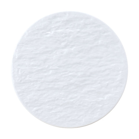 Porcelain Petra White Flat Round Dinner Plate 9.8