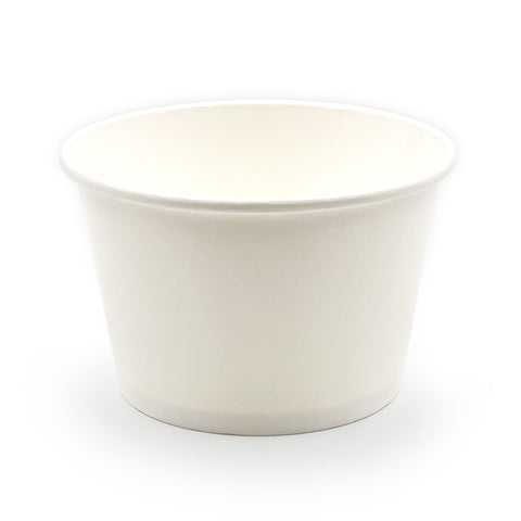 White Paper Waterproof Takeout Bowl 53 fl oz / 6.5
