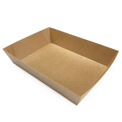 Kraft Greaseproof Paper Take Out Sushi Tray 8.1