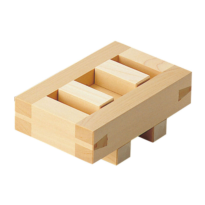 Hinoki (Japanese Cypress) Wooden Battera Oshizushi Press Sushi Box Mold Large