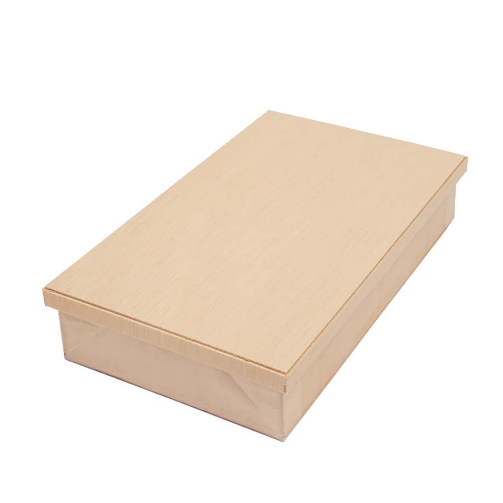 Coco Wooden Rectangular Takeout Bento Box Medium 7.5