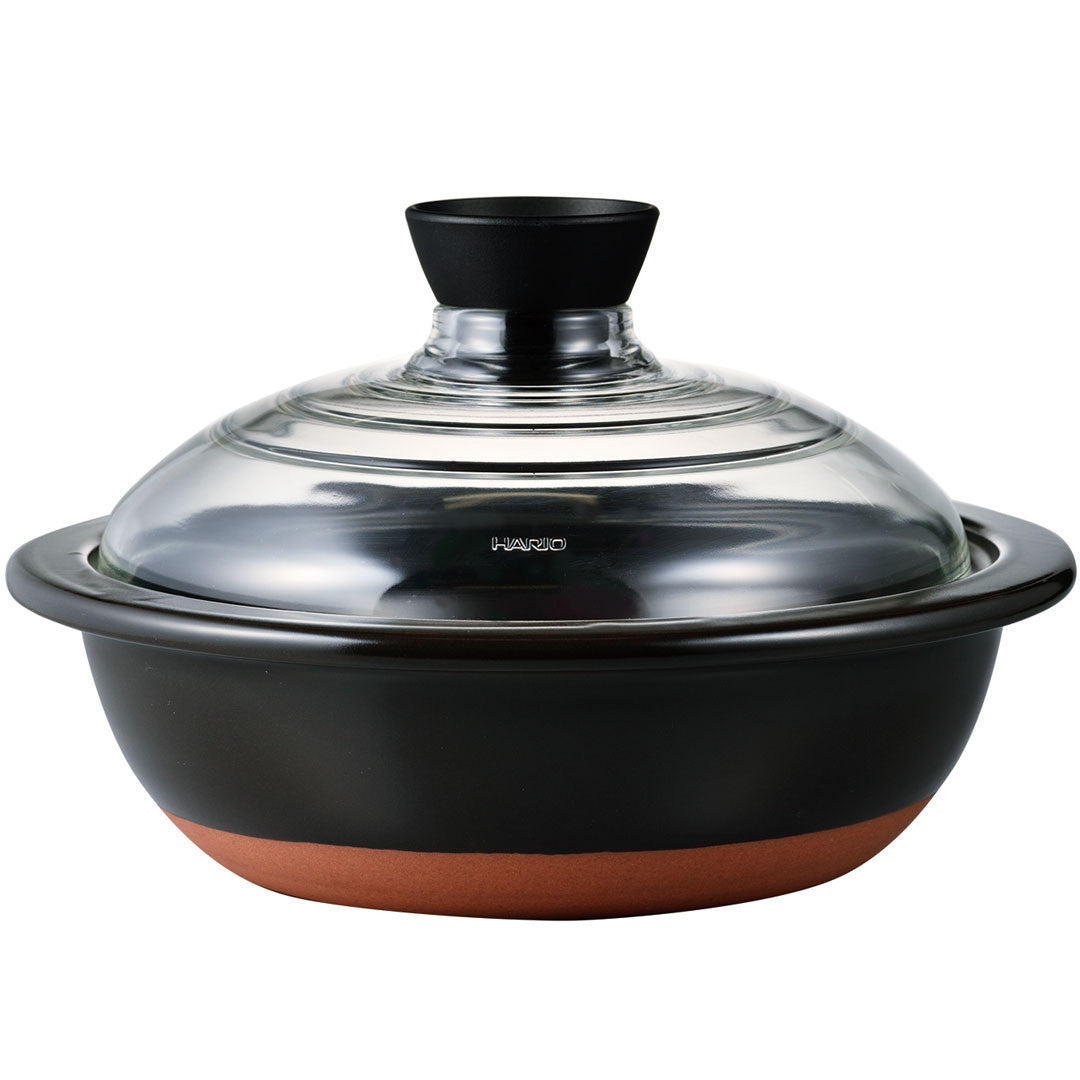 Hario Japanese Clay Pot with Glass Lid, Heatproof Ceramic & Silicone on  Food52