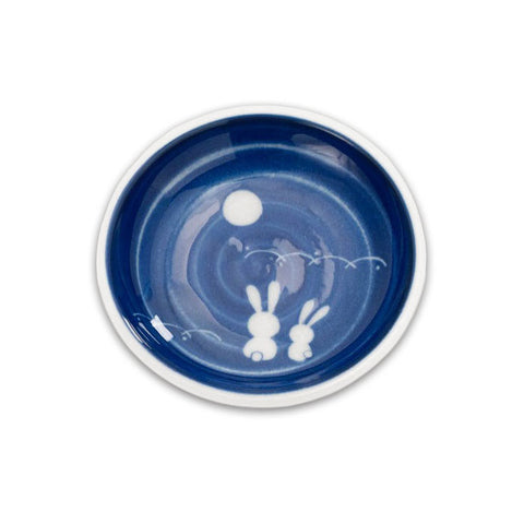 Soy Sauce Dish Blue Moon Rabbit 3.8