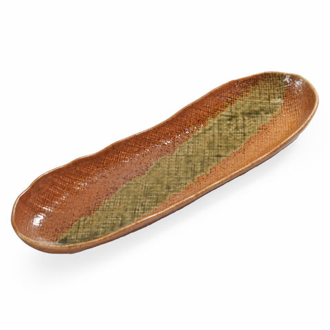 Iga Amber Rounded long Plate 13