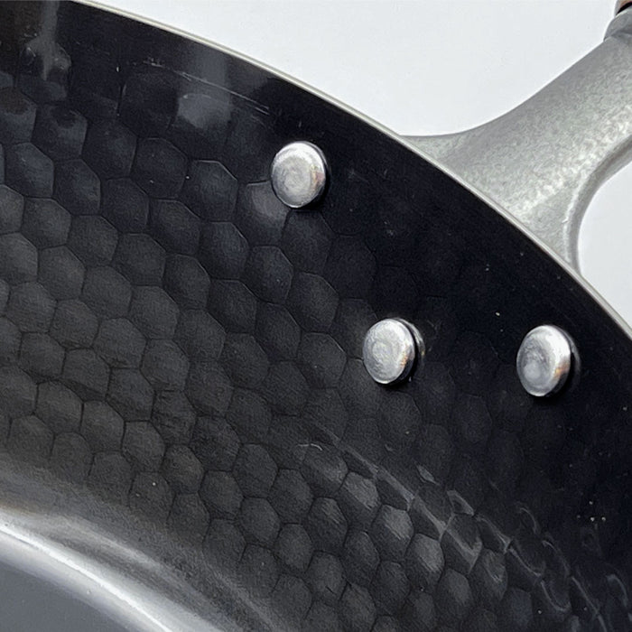 Summit Iron Hammered Frying Pan Deep 11" dia x 5.25" ht