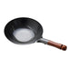 Summit Iron Beijing Round-Bottom Wok Stir Fry Pan 11.8" dia with Wooden Handle