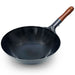 Summit Iron Beijing Round-Bottom Wok Stir Fry Pan 11.8" dia with Wooden Handle