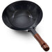 Summit Iron Beijing Round-Bottom Wok Stir Fry Pan 11.8" dia with Wooden Handle