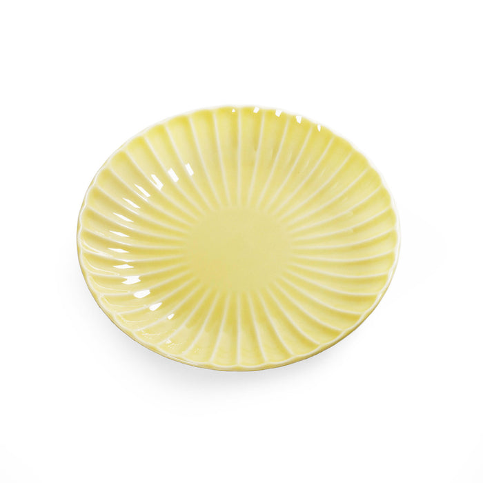 [Clearance] Kasumi Daisy Yellow Salad Plate 7.1" dia