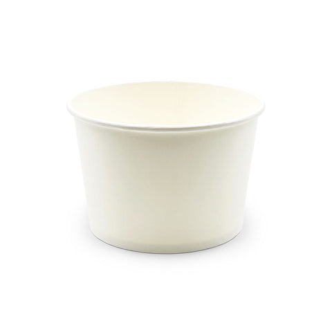 White Paper Waterproof Takeout Bowl 30 fl oz / 5.5