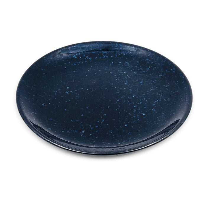 Porcelain Blue Star Round Dinner Plate 9.1" dia