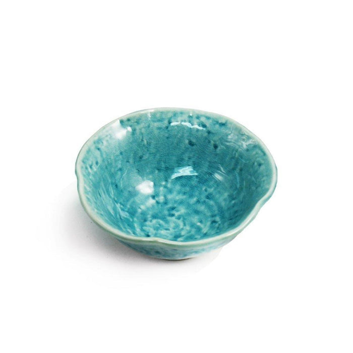 Reactive Glaze Turquoise Blue Bowl 7 fl oz / 4.72" dia