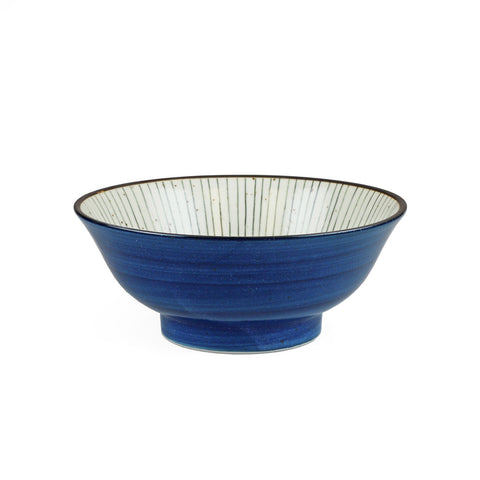 Tokusa Blue Lined Interior Noodle Bowl 48 fl oz / 8.5