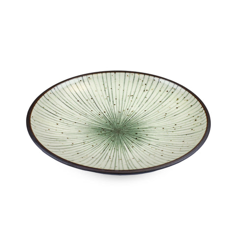 Tokusa Blue Lined Interior Salad Plate 7.75