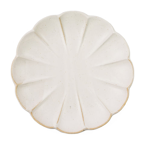 Kikka Daisy Kobiki Matte Ivory Salad Plate 8.5