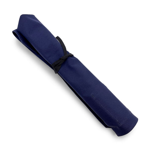 [Clearance] Navy Canvas 6 Slots Knife Roll Bag
