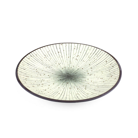 Tokusa Blue Lined Interior Dinner Plate 9.06