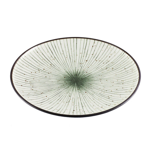 Tokusa Blue Lined Interior Serving Plate 10.2